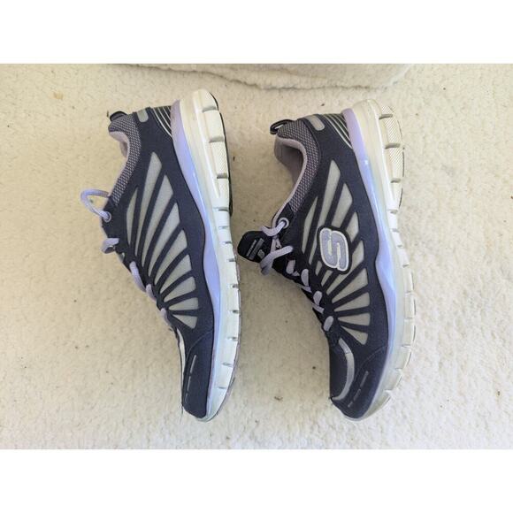 Women’s Skechers Tone Up Size 8 Athletic Running Shoes Purple - Picture 2 of 11